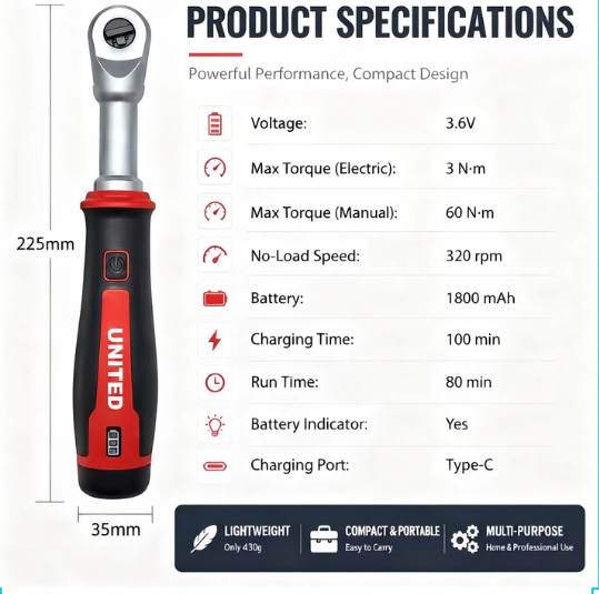 United Mini Ratchet & Socket Set – Complete Tool Kit