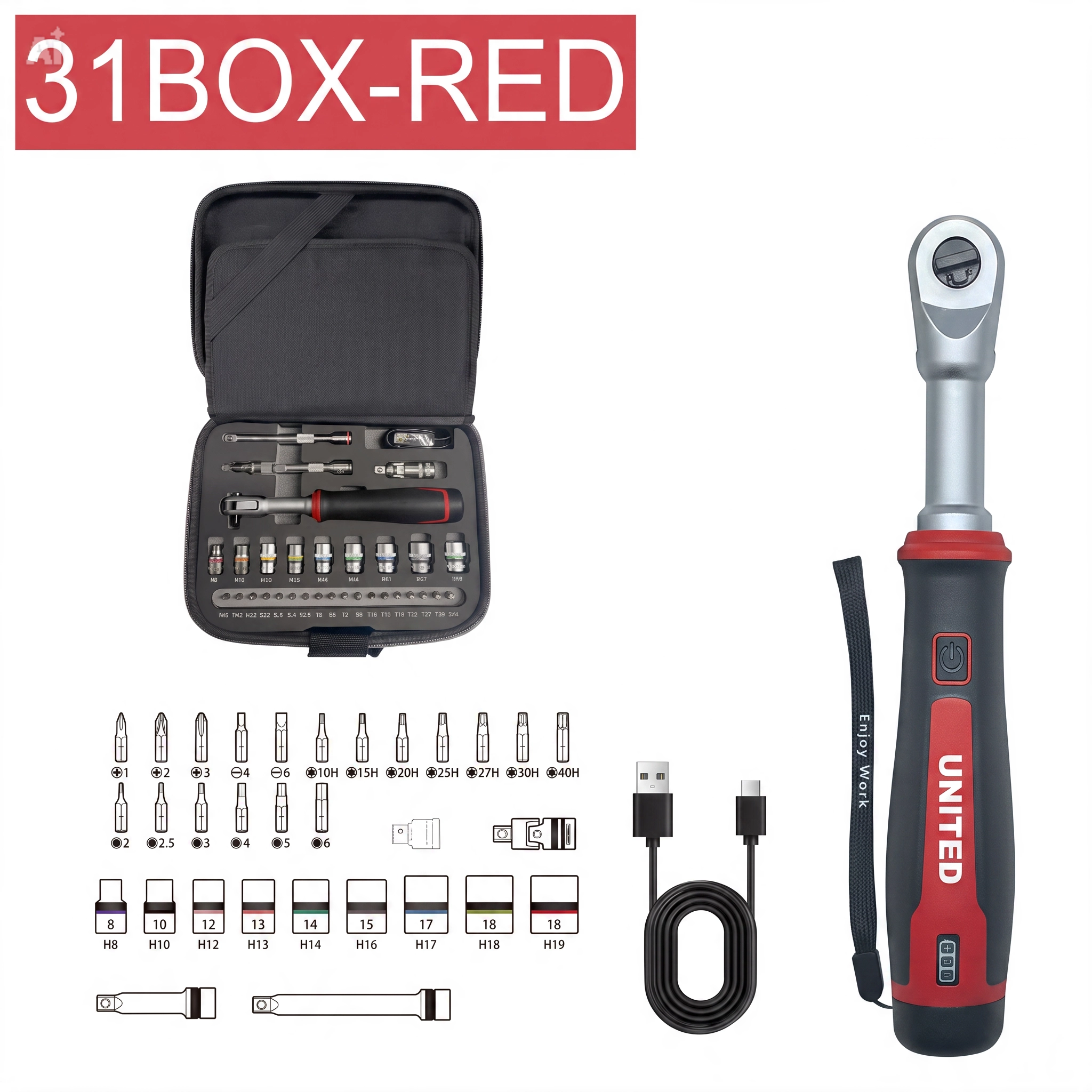 United Mini Ratchet & Socket Set – Complete Tool Kit